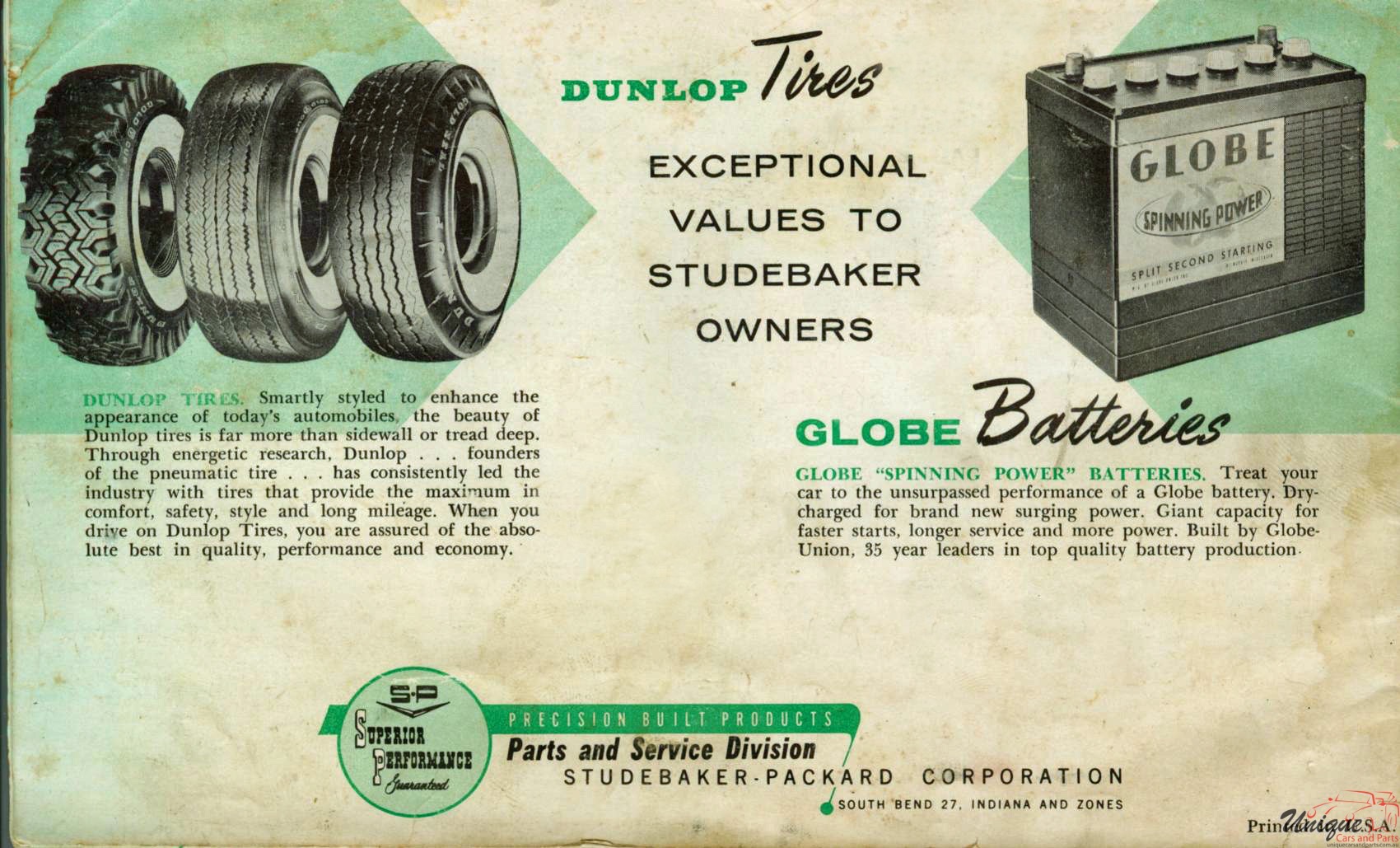 1961 Studebaker Lark Accessories Booklet Page 14